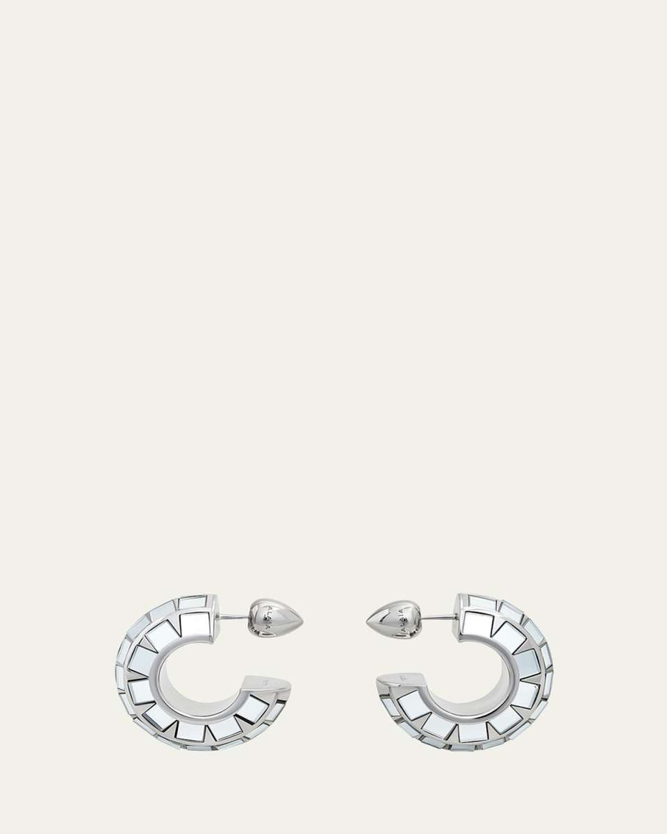 Disco Crystal Small Hoop Earrings